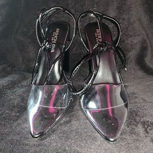 Clear Pointed Toe Pumps